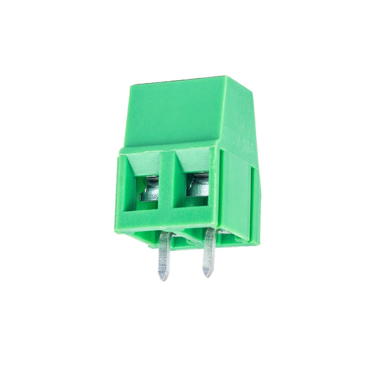 2 Pin 5mm Pitch PCB Mount Screw Terminal Block Connector 250V 8A(Green)