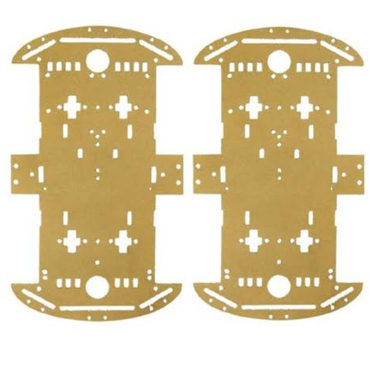 4WD Acrylic Plate Panel For Smart Car Chassis (Paired)