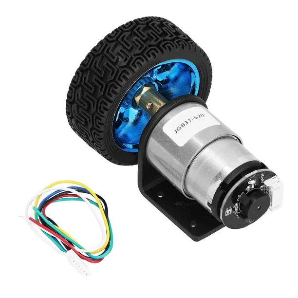 JGB37-520 DC12V Encoder Motor Smart Car Motor (110RPM) – Microscale