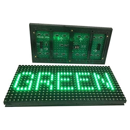 P10 matrix display outdoor green colour